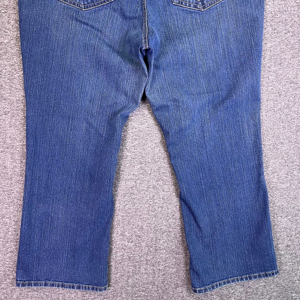 JMS Jeans Women 20W Short Blue Bootcut Western Casual Stretch Denim Plus 40x28.5 - Picture 11 of 12